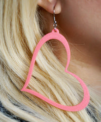 Stylish Heart Earrings High Quality
