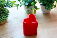 Heart Shape Makeup Brush Holder Vanity Cup and Pen Holder
