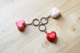 Cute Heart Keychain Clicker